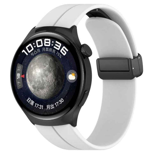 Folding Buckle Silicone Watch Band, For Huawei Watch 4 / Watch 4 Pro