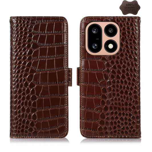 Crocodile Top Layer Cowhide Leather Phone Case, For OnePlus 16 5G, For OnePlus Nord CE6 Lite 5G Global, For OnePlus Ace 6 Ultra, For OnePlus 15T, For OnePlus Turbo 6V / Turbo 6, For OnePlus 15R/Ace 6 5G/Ace 6T 5G, For OnePlus 15                        ...