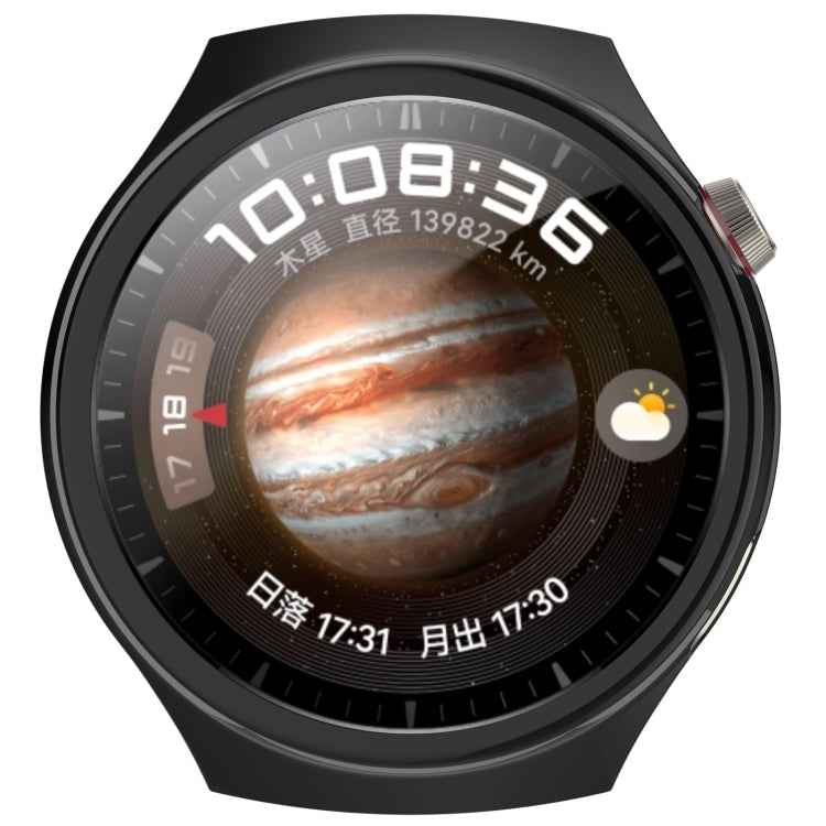 Half Coverage Hollowed Watch Protective Case + Hydrogel Film Set, For Huawei Watch 4 Pro