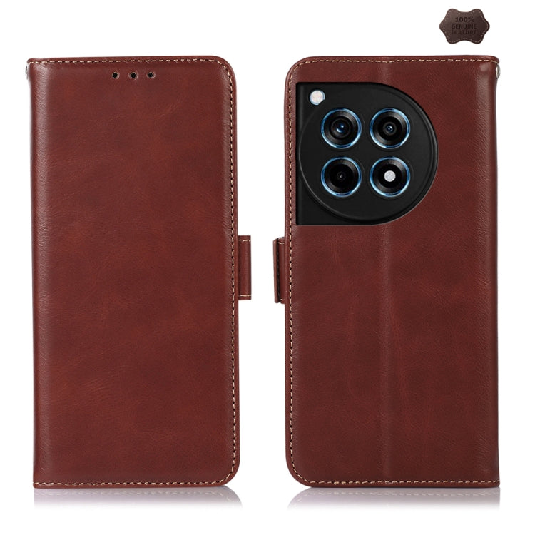 Magnetic Crazy Horse Texture Genuine Leather RFID Phone Case, For OnePlus Nord CE4 5G Global, For OnePlus Ace 3 / 12R, For OnePlus Ace 2 Pro, For OnePlus Nord CE3 5G, For OnePlus Nord 3 / Ace 2V