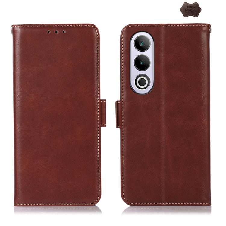 Magnetic Crazy Horse Texture Genuine Leather RFID Phone Case, For OnePlus Nord CE4 5G Global, For OnePlus Ace 3 / 12R, For OnePlus Ace 2 Pro, For OnePlus Nord CE3 5G, For OnePlus Nord 3 / Ace 2V