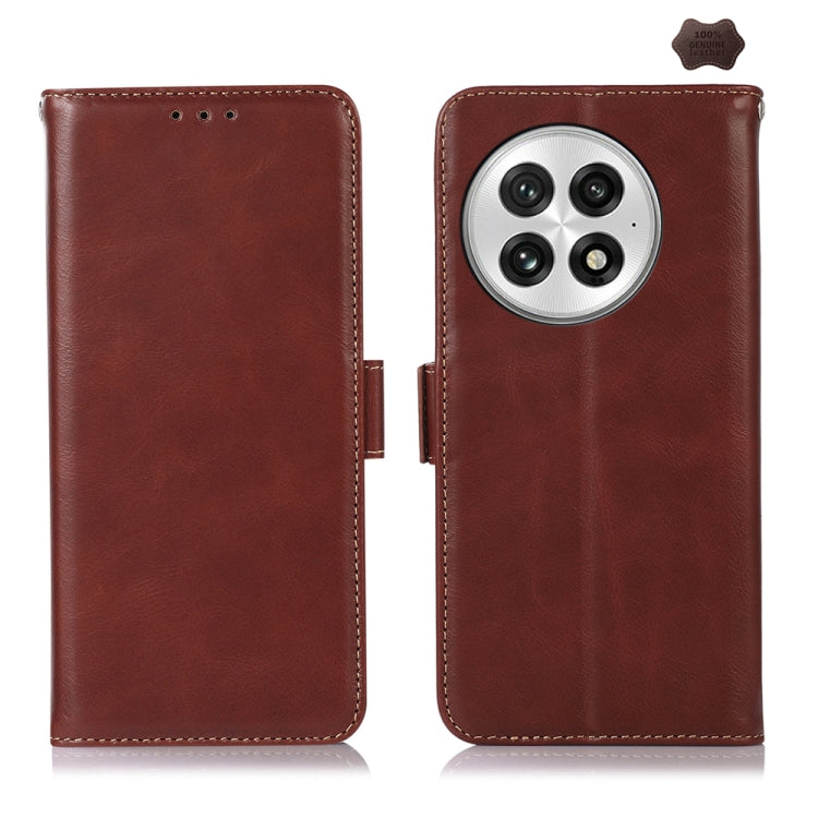 Magnetic Crazy Horse Texture Genuine Leather RFID Phone Case, For OnePlus Nord CE6 Lite 5G Global, For OnePlus Ace 6 Ultra, For OnePlus 15T, For OnePlus Turbo 6V / Turbo 6, For OnePlus 15R/Ace 6 5G/Ace 6T 5G, For OnePlus 15                             ...