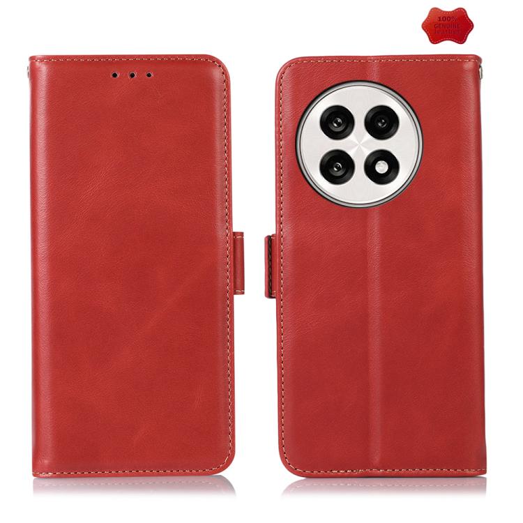Magnetic Crazy Horse Texture Genuine Leather RFID Phone Case, For OnePlus Nord CE6 Lite 5G Global, For OnePlus Ace 6 Ultra, For OnePlus 15T, For OnePlus Turbo 6V / Turbo 6, For OnePlus 15R/Ace 6 5G/Ace 6T 5G, For OnePlus 15                             ...