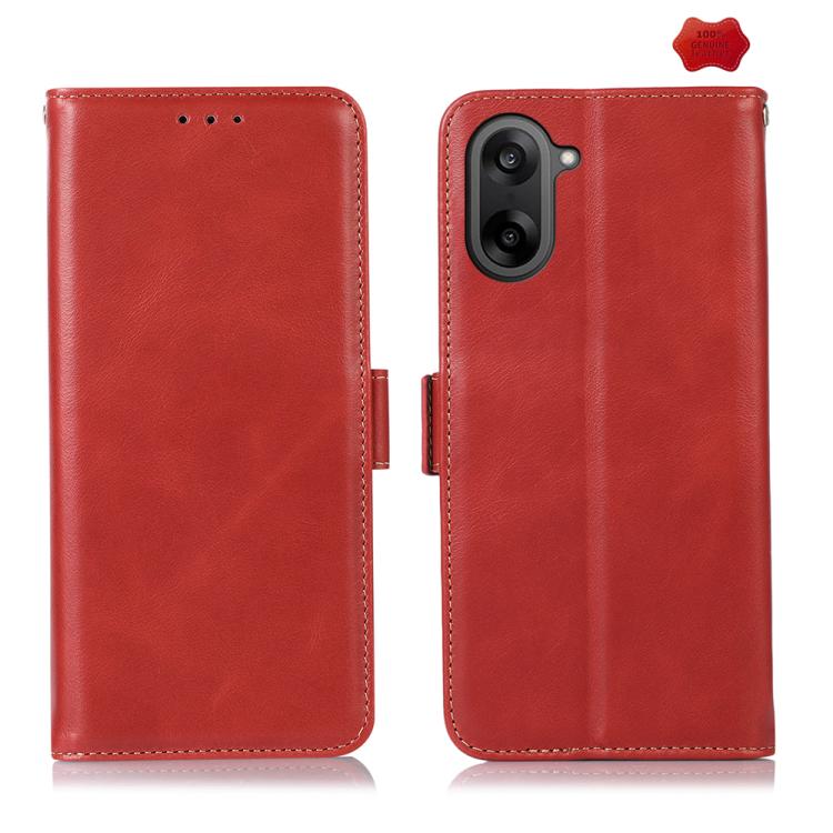 Magnetic Crazy Horse Texture Genuine Leather RFID Phone Case, For OnePlus Nord CE6 Lite 5G Global, For OnePlus Ace 6 Ultra, For OnePlus 15T, For OnePlus Turbo 6V / Turbo 6, For OnePlus 15R/Ace 6 5G/Ace 6T 5G, For OnePlus 15                             ...