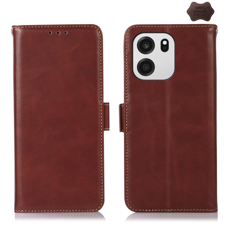 Magnetic Crazy Horse Texture Genuine Leather RFID Phone Case, For OnePlus Nord CE6 Lite 5G Global, For OnePlus Ace 6 Ultra, For OnePlus 15T, For OnePlus Turbo 6V / Turbo 6, For OnePlus 15R/Ace 6 5G/Ace 6T 5G, For OnePlus 15                             ...