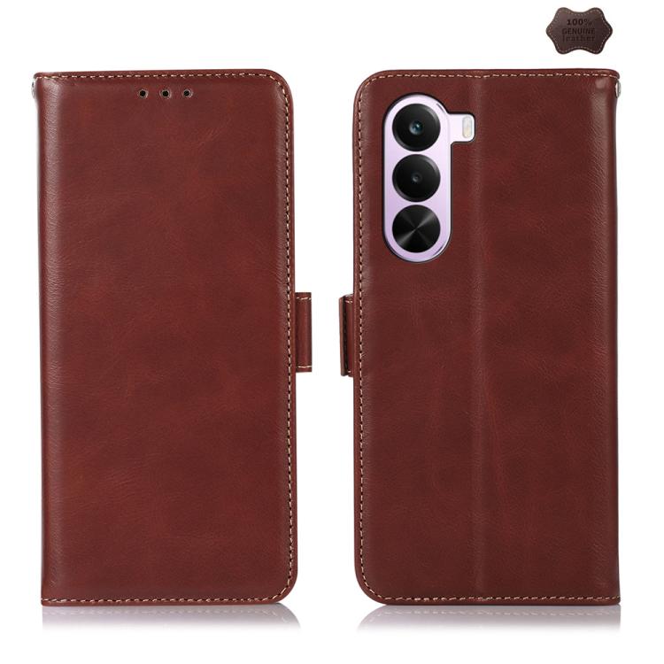 Magnetic Crazy Horse Texture Genuine Leather RFID Phone Case, For OnePlus Nord CE6 Lite 5G Global, For OnePlus Ace 6 Ultra, For OnePlus 15T, For OnePlus Turbo 6V / Turbo 6, For OnePlus 15R/Ace 6 5G/Ace 6T 5G, For OnePlus 15                             ...