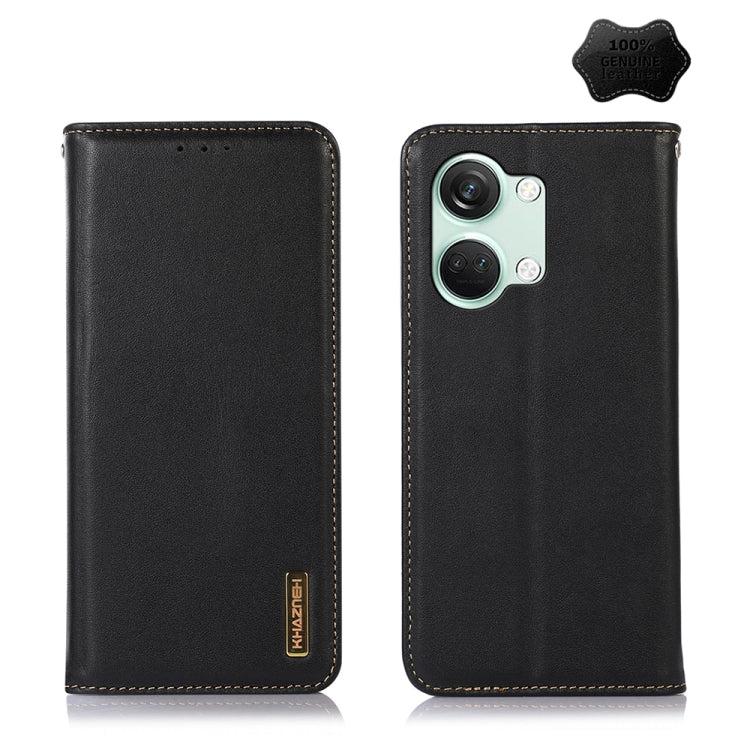 KHAZNEH Nappa Top Layer Cowhide Leather Phone Case, For OnePlus Ace 2 Pro, For OnePlus Nord CE3 5G, For OnePlus Nord 3 / Ace 2V