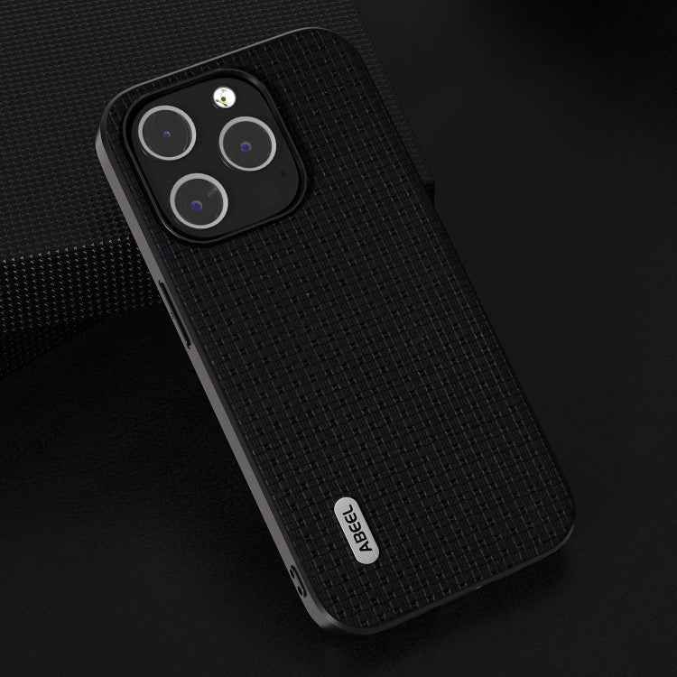 ABEEL Genuine Leather Luxury Black Edge Phone Case