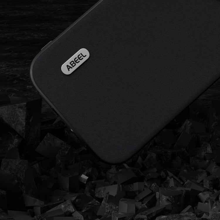 ABEEL Genuine Leather Silky Soft Black Edge Phone Case, For iPhone 15 Pro Max, For iPhone 15 Pro, For iPhone 15 Plus, For iPhone 15, For iPhone 14 Plus, For iPhone 14, For iPhone 14 Pro, For iPhone 14 Pro Max