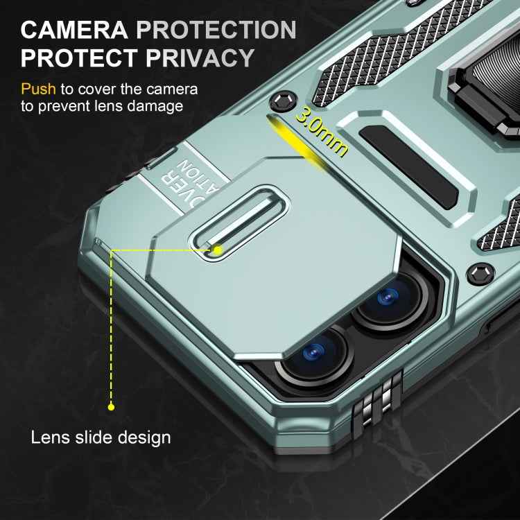 Armor PC + TPU Camera Shield Phone Case, For iPhone 16 Pro, For iPhone 16 Plus, For iPhone 16, For iPhone 15 Pro Max, For iPhone 15 Pro, For iPhone 15 Plus