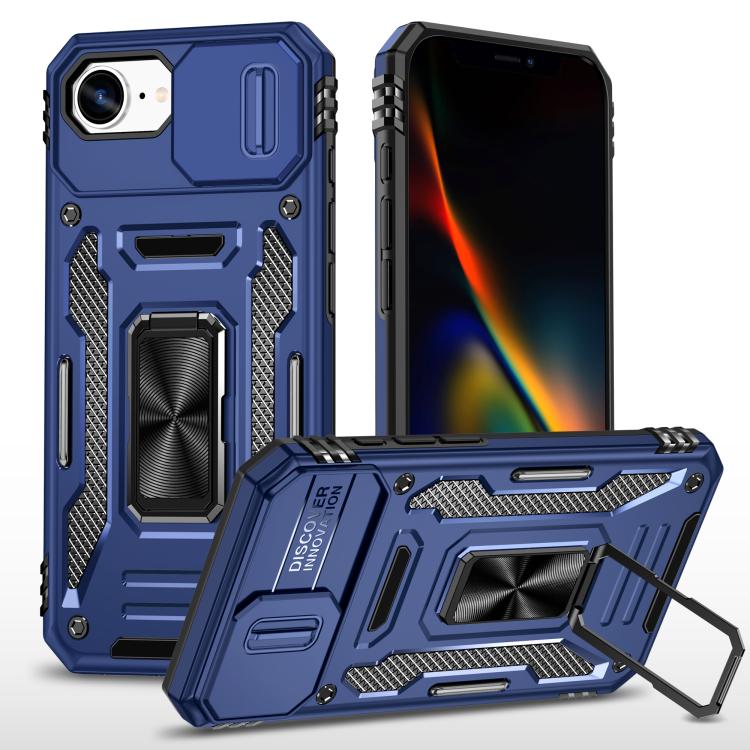 Armor PC + TPU Camera Shield Phone Case, For iPhone 18 Pro / 17 Pro, For iPhone 18 Pro Max / 17 Pro Max, For iPhone 17e / 16e, For iPhone 17, For iPhone Air, For iPhone 16 Pro Max