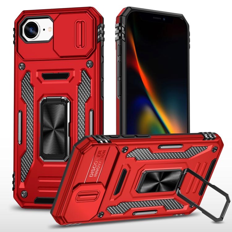Armor PC + TPU Camera Shield Phone Case, For iPhone 17e / 16e, For iPhone 17 Pro Max, For iPhone 17 Pro, For iPhone 17, For iPhone Air, For iPhone 16 Pro Max
