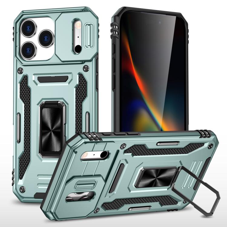 Armor PC + TPU Camera Shield Phone Case, For iPhone 17e / 16e, For iPhone 17 Pro Max, For iPhone 17 Pro, For iPhone 17, For iPhone Air, For iPhone 16 Pro Max