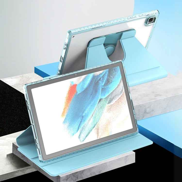 Clear 360 Rotation Stand Smart Leather Tablet Case, For Samsung Galaxy Tab A8, For Samsung Galaxy Tab A7 Lite T220