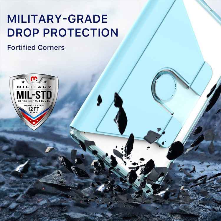 Clear 360 Rotation Stand Smart Leather Tablet Case, For Samsung Galaxy Tab A8, For Samsung Galaxy Tab A7 Lite T220