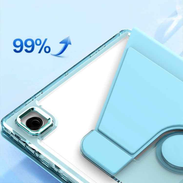 Clear 360 Rotation Stand Smart Leather Tablet Case, For Samsung Galaxy Tab A8, For Samsung Galaxy Tab A7 Lite T220