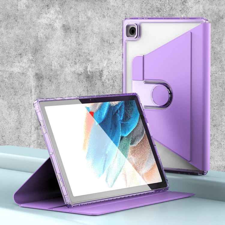 Clear 360 Rotation Stand Smart Leather Tablet Case, For Samsung Galaxy Tab A8, For Samsung Galaxy Tab A7 Lite T220