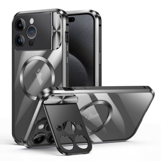 Large Window Holder MagSafe Magnetic Metal Phone Case, For iPhone 15 Pro Max, For iPhone 15 Pro, For iPhone 14, For iPhone 14 Pro, For iPhone 15, For iPhone 14 Pro Max, For iPhone 13 Pro Max, For iPhone 13 Pro, For iPhone 13