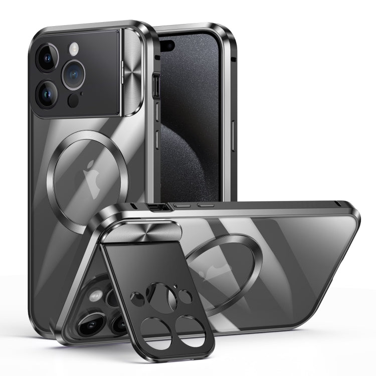 Large Window Holder MagSafe Magnetic Metal Phone Case, For iPhone 15 Pro Max, For iPhone 15 Pro, For iPhone 14, For iPhone 14 Pro, For iPhone 15, For iPhone 14 Pro Max, For iPhone 13 Pro Max, For iPhone 13 Pro, For iPhone 13