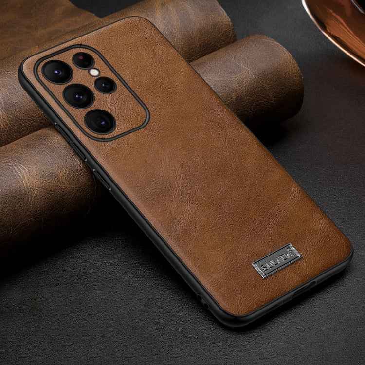 SULADA Shockproof TPU Hybrid Handmade Leather Phone Case, For Samsung Galaxy S25 5G, For Samsung Galaxy S25+ 5G, For Samsung Galaxy S25 Ultra 5G, For Samsung Galaxy S24 Ultra 5G, For Samsung Galaxy S24+ 5G, For Samsung Galaxy S24 5G                    ...