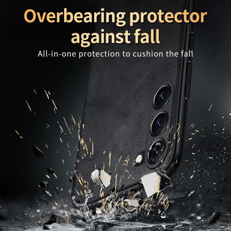 SULADA Shockproof TPU Hybrid Handmade Leather Phone Case, For Samsung Galaxy S25 5G, For Samsung Galaxy S25+ 5G, For Samsung Galaxy S25 Ultra 5G, For Samsung Galaxy S24 Ultra 5G, For Samsung Galaxy S24+ 5G, For Samsung Galaxy S24 5G                    ...