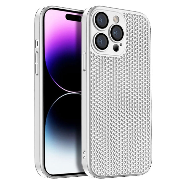 Honeycomb Radiating PC Phone Case, For iPhone 14 Plus, For iPhone 14, For iPhone 14 Pro, For iPhone 14 Pro Max, For iPhone 13 Pro Max, For iPhone 13 Pro