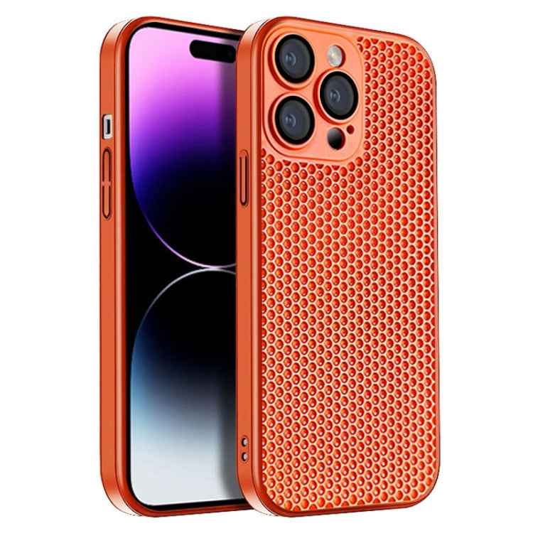 Honeycomb Radiating PC Phone Case, For iPhone 14 Plus, For iPhone 14, For iPhone 14 Pro, For iPhone 14 Pro Max, For iPhone 13 Pro Max, For iPhone 13 Pro