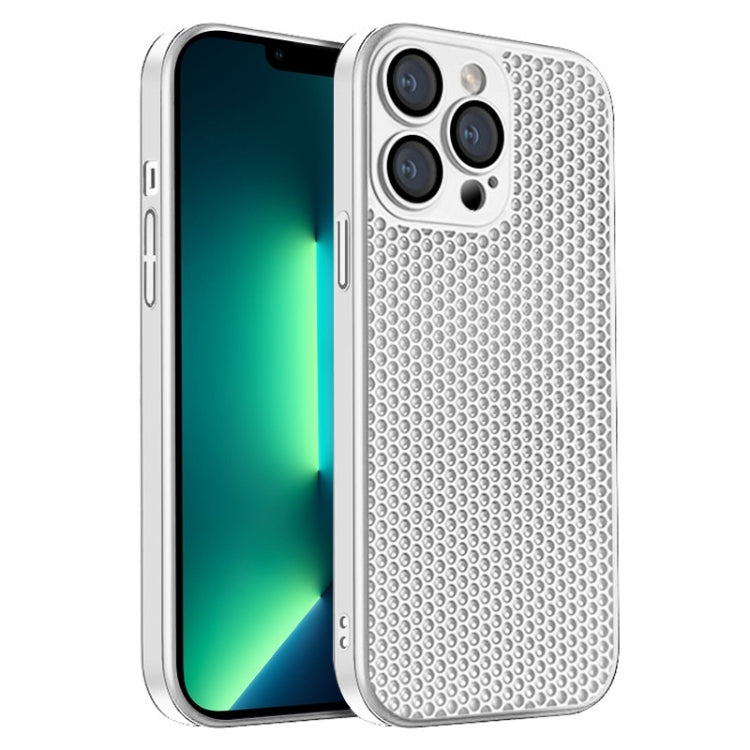 Honeycomb Radiating PC Phone Case, For iPhone 14 Plus, For iPhone 14, For iPhone 14 Pro, For iPhone 14 Pro Max, For iPhone 13 Pro Max, For iPhone 13 Pro