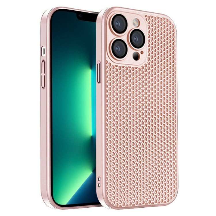 Honeycomb Radiating PC Phone Case, For iPhone 14 Plus, For iPhone 14, For iPhone 14 Pro, For iPhone 14 Pro Max, For iPhone 13 Pro Max, For iPhone 13 Pro
