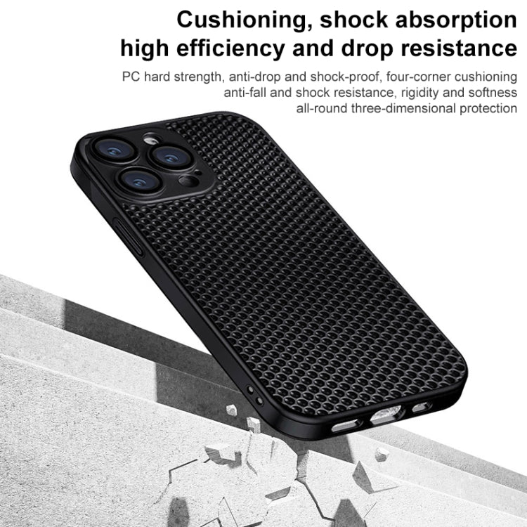 Honeycomb Radiating PC Phone Case, For iPhone 14 Plus, For iPhone 14, For iPhone 14 Pro, For iPhone 14 Pro Max, For iPhone 13 Pro Max, For iPhone 13 Pro