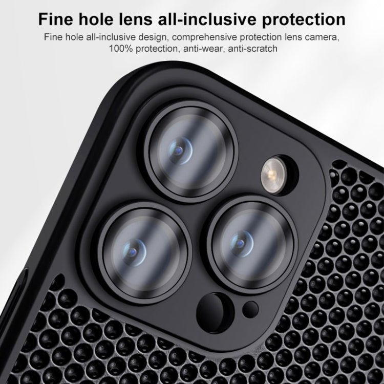 Honeycomb Radiating PC Phone Case, For iPhone 14 Plus, For iPhone 14, For iPhone 14 Pro, For iPhone 14 Pro Max, For iPhone 13 Pro Max, For iPhone 13 Pro