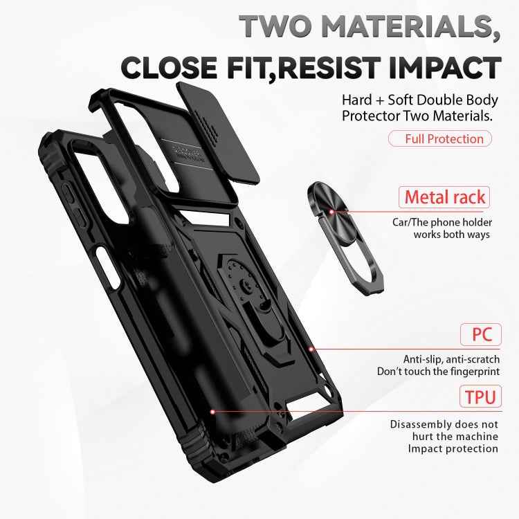 Sliding Camshield Holder Phone Case, For Samsung Galaxy A24, For Samsung Galaxy A34 5G, For Samsung Galaxy A04, For Samsung Galaxy Z Fold4, For Samsung Galaxy Z Flip4, For Samsung Galaxy M33