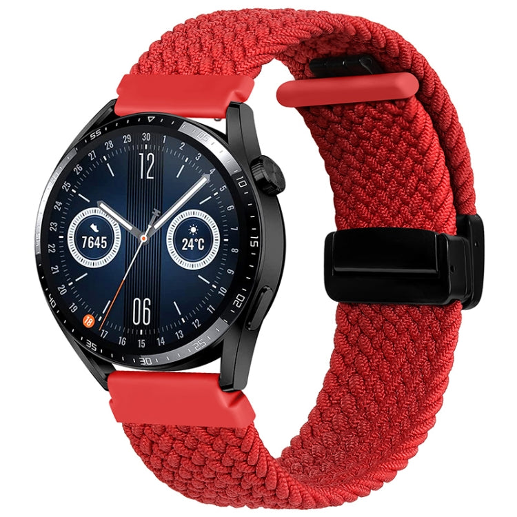 20mm Magnetic Fold Clasp Woven Watch Band, For Garmin VivoMove Trend / Luxe / Style