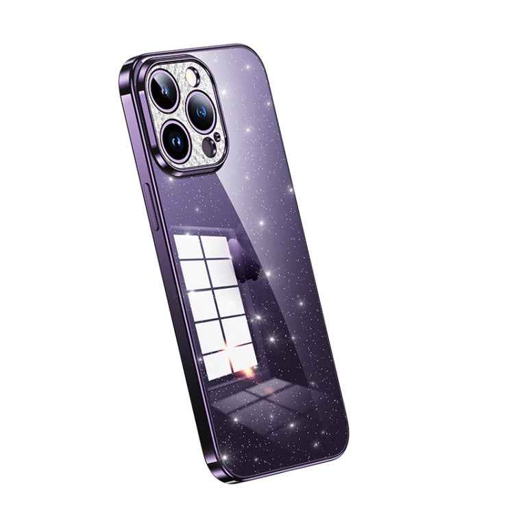 SULADA Electroplated Transparent Glittery TPU Phone Case