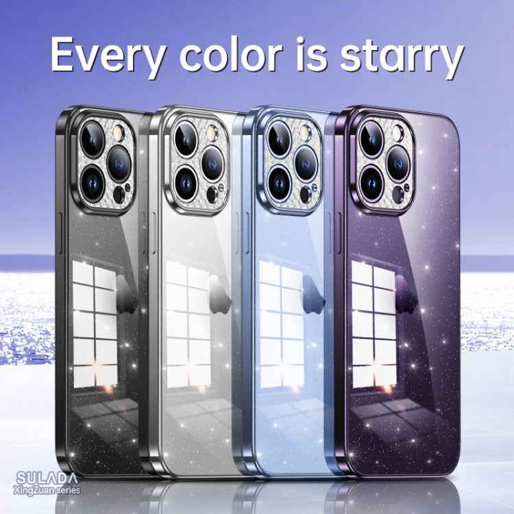 SULADA Electroplated Transparent Glittery TPU Phone Case