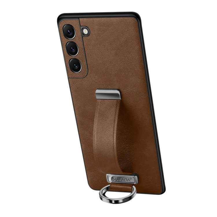 SULADA PC Hybrid Leather Texture Skin Feel Shockproof Phone Case, For Samsung Galaxy S23 5G