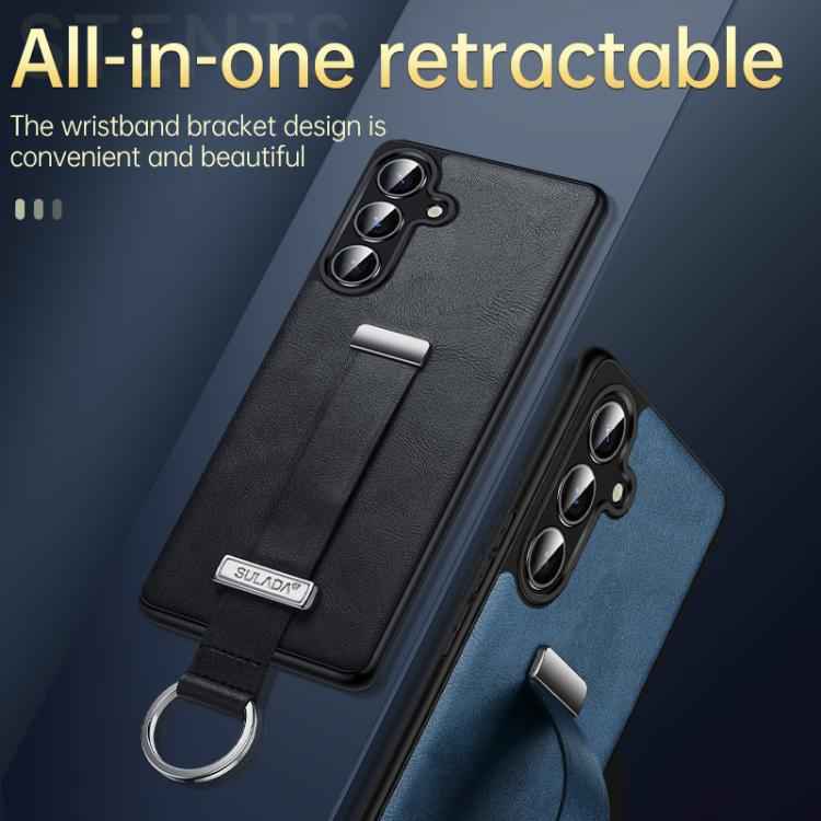 SULADA PC Hybrid Leather Texture Skin Feel Shockproof Phone Case, For Samsung Galaxy S23 5G
