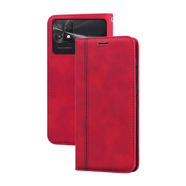 Frosted Business Magnetic Horizontal Flip PU Phone Case, For Xiaomi Poco M4 5G/Poco M5/Redmi Note 11R, For Xiaomi Poco C40, For Xiaomi Redmi 10A 4G