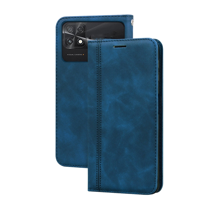 Frosted Business Magnetic Horizontal Flip PU Phone Case, For Xiaomi Poco M4 5G/Poco M5/Redmi Note 11R, For Xiaomi Poco C40, For Xiaomi Redmi 10A 4G
