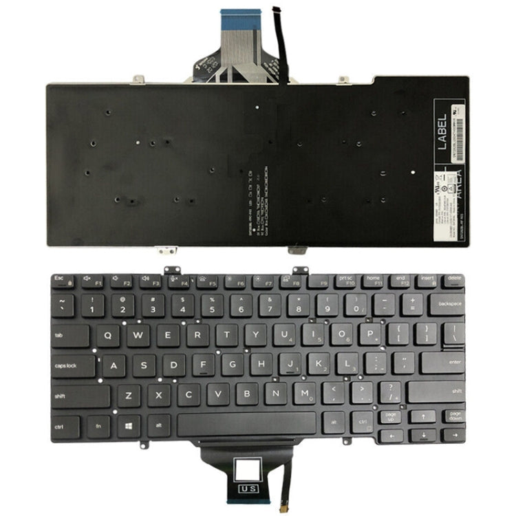 US Version Backlight Keyboard, For Dell Latitude 7400 / E7400 / L3400 / 5400, For Dell Vostro 5310 / 5320