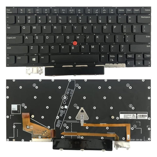 US Version Laptop Backlight Keyboard, For Lenovo Thinkpad X1C / X1 Carbon 2021