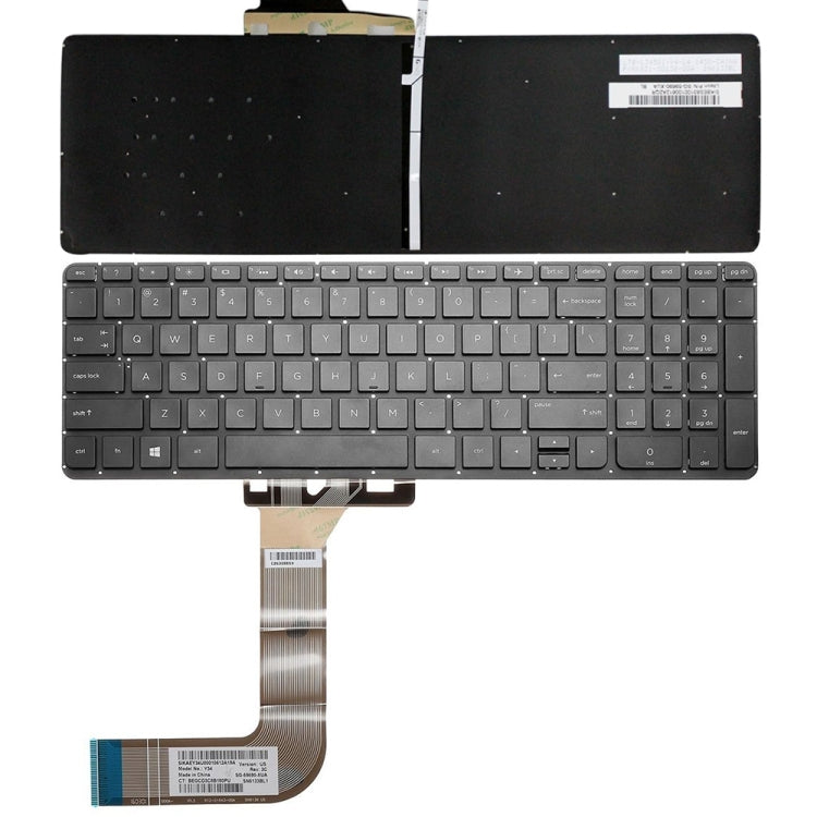 US Version Laptop Backlight Keyboard, For HP 15-DA / 15-DB, For HP Probook 450, For HP Elitebook Folio 1040 G3, For HP 15-CC / 15-CD / 15-CK, For HP 15-P000 / 17-F000, For HP Elitebook 1020 G1, For HP Probook 470 G3, For HP Omen 17-AN / 17-AN011DX�����...