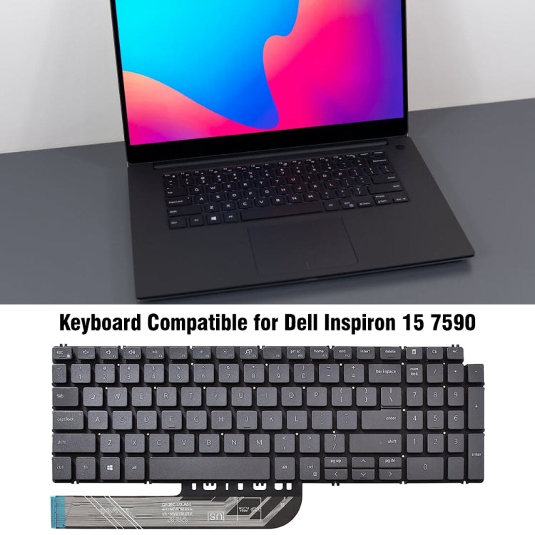 US Version Laptop Keyboard, For Dell Inspiron 15?7590 7591 7791
