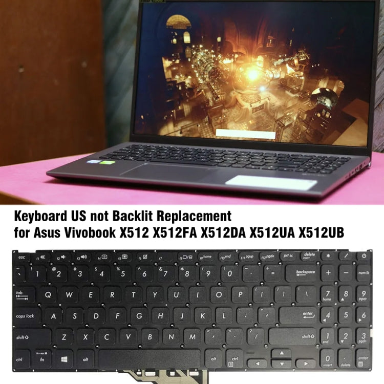 US Version Laptop Keyboard, For Asus Vivobook X512 X512FA X512DA