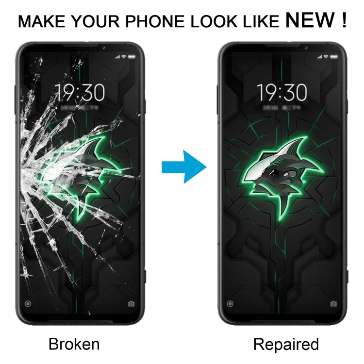 Front Screen Outer Glass Lens with OCA Optically Clear Adhesive, For Xiaomi Redmi 12C 4G, For Xiaomi Redmi A1 4G, For Xiaomi Black Shark 3