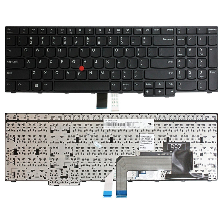 US Version Laptop Keyboard, For Lenovo ThinkPad L15 20U3 20U4 20U7 20U8, For Lenovo IdeaPad 710S-13IKB 710S-13ISK, For Lenovo IBM ThinkPad E570 E575, For Lenovo ThinkPad P50 P51 P70 P71, For Lenovo Yoga 500-15IBD, For Lenovo T480S E480 E485 L480 T490��...
