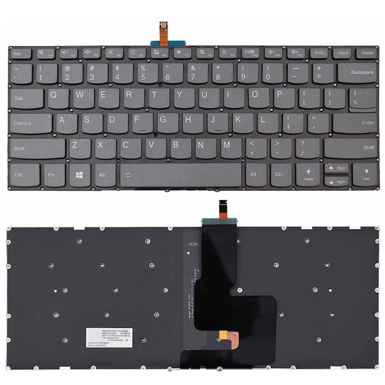 US Version Backlight Laptop Keyboard, For Lenovo Yoga Flex 5-1470 / Flex 5-1570