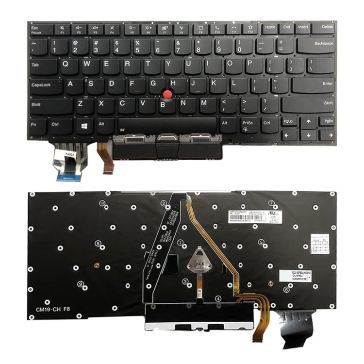 US Version Backlight Laptop Keyboard, For Lenovo Yoga 730-13IKB / 730-13IWL, For Lenovo IdeaPad 330-15ICH 330-15ICN, For Lenovo X1C 2019, For Lenovo Thinkpad E15, For Lenovo Thinkpad E14 GEN 1 2, For Lenovo P51S P52S T570 T580��������������������������...