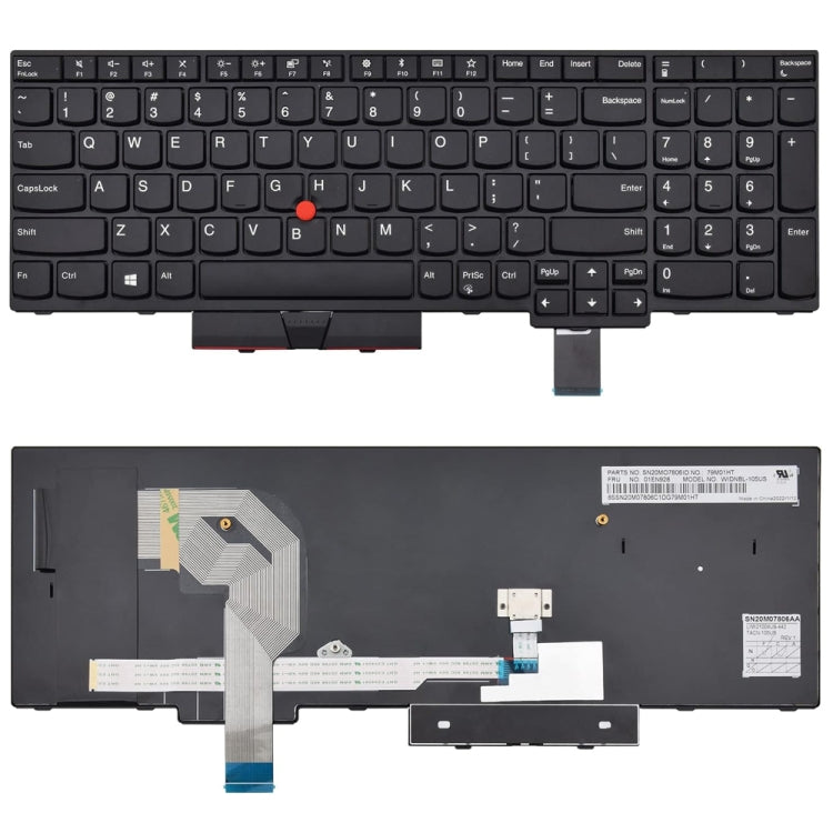 US Version Backlight Laptop Keyboard, For Lenovo Yoga 730-13IKB / 730-13IWL, For Lenovo IdeaPad 330-15ICH 330-15ICN, For Lenovo X1C 2019, For Lenovo Thinkpad E15, For Lenovo Thinkpad E14 GEN 1 2, For Lenovo P51S P52S T570 T580��������������������������...