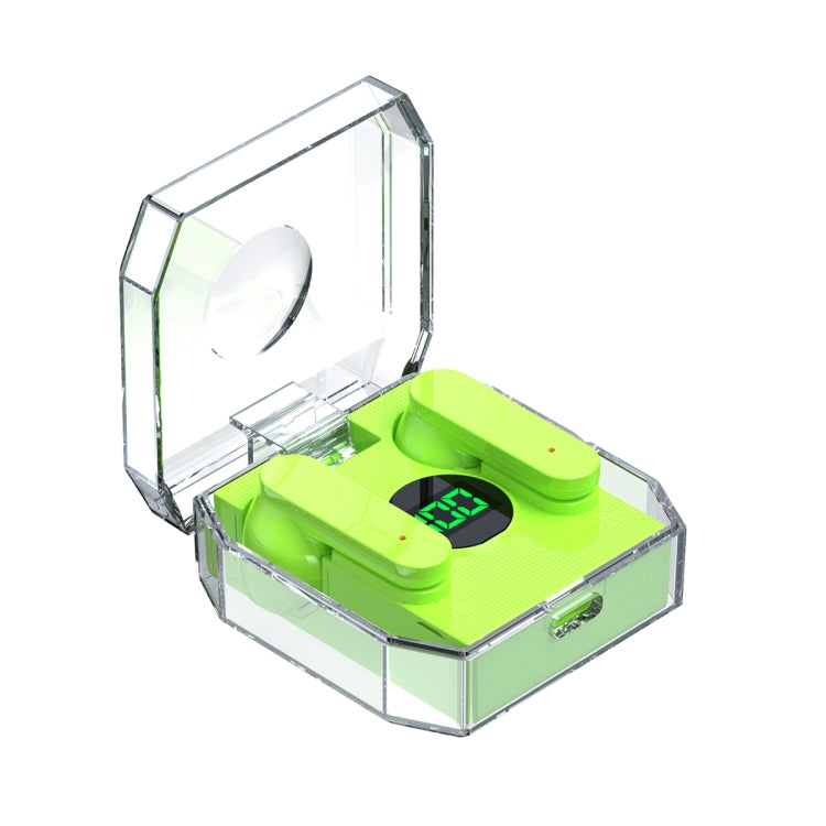 K30 Transparent Capsule Digital Display Touch Control Bluetooth Earphones